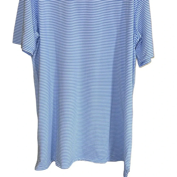 NWOT Southern Tide Blue Striped Short Sleeve Polo Shirt Size XXL - Picture 5 of 8